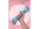 Adjustable Dumbbell Pair for Fitness Aerobics Sports Strength Training, 3-in-1 Weight Options (1/1.5/2 kg), Blue