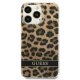 Guess iPhone 13 Pro / 13 6.1\" vāciņš Leopard Brūns