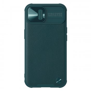 Apple iPhone 13 6.1'' Nillkin CamShield Leather Case Cover, Green | Telefona Vāciņš Maciņš Apvalks Bamperis