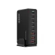 USB uzlādes stacija Wozinsky WSL-440 440W GaN QC3 Melna
