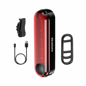 Задний велосипедный фонарь Superfire BTL01 USB 230mAh