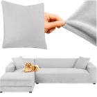 Elastīgs stūra dīvāna pārvalks Ruhhy 26035, 145-185 cm, gaiši pelēks