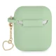 Guess Silicone Charm Heart Case for AirPods 1/2, Green
