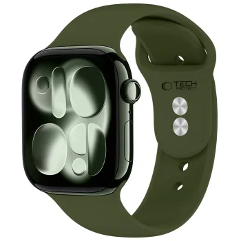 Tech-Protect Silicone siksniņa Apple Watch 44 / 45 / 46 / 49 mm, Olive Green