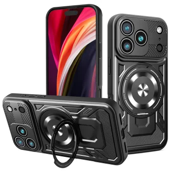 TFO Defender Armor Mag vāciņš iPhone 17 Pro 6.3" / 18 Pro 6.3", ar MagSafe, melns
