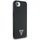 Guess Grained Triangle MagSafe vāciņš Apple iPhone 16e Melns