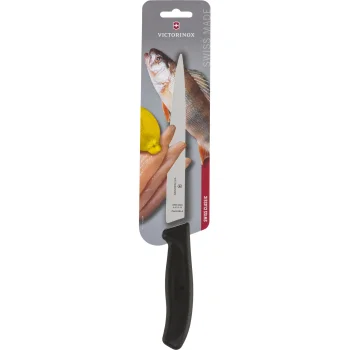 Victorinox Swiss Classic elastīgs filešanas nazis, 20 cm, melns