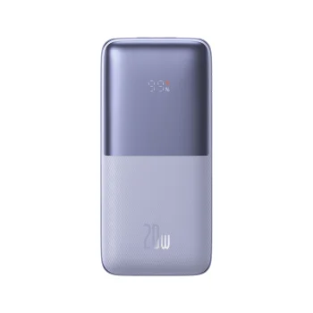 Внешний аккумулятор Baseus Bipow Pro 10000mAh 20W фиолетовый с кабелем USB Type A -...