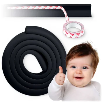 Ricokids 798701 putu aizsarglente mēbelēm, melna, 2 m