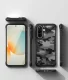 Ringke Fusion X vāciņš priekš Samsung Galaxy A57 5G, melns un pelēks