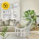 Подвесное кресло-качели BOHO для сада и дома, серое