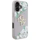 Чехол Guess Grained Roses Big 4G Logo для iPhone 16 - Фиолетовый