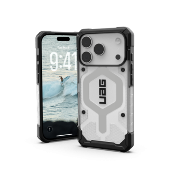 UAG Pathfinder Clear MagSafe Magsafe maciņš iPhone 17 Pro – balts un pelēks | Phone Case Cover