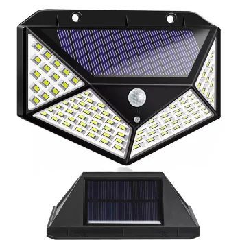 Солнечный светильник 100 LED с датчиком движения и освещенности