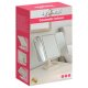 LED Makeup Mirror Soulima 26952, Trifold Vanity with 2x/3x Magnification, Cream White