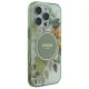 Guess IML Flower & Tonal Circle MagSafe Case for iPhone 16 Pro, Green