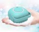 Silicone pet washing brush with shampoo dispenser, mint color