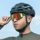 Velobrilles Rockbros SP258 ROAD TO SKY Polarized Orange Lenses, zaļas