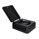 Portable Folding Camping Toilet 20L with Waste Bags, Black