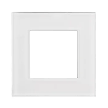 Maclean MCE730W vienvietīgs stikla rāmis, 86x86 mm, balts