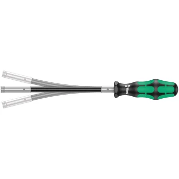 Держатель бит Wera 393 S с гибким стержнем 1/4", зеленый/черный