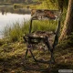 Folding Fishing Chair with Backrest and Cooler Bag