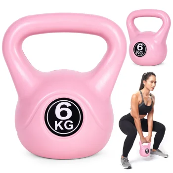 ModernHome 6 kg Kettlebell for Strength Training and Fitness, Pink