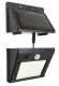 Solārā LED lampa ar kustības sensoru ZD53B, melna