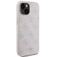Apple iPhone 15 6.1\'\' Guess 4G Metal Gold Logo Case Cover, Pink | Telefona Maciņš Vāks Apvalks Bampers