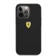 Ferrari iPhone 13 Pro Max vāciņš Silicone Metal Logo MagSafe, melns