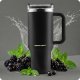 Berdsen vakuuma termokrūze ar salmiņu 1180 ml, melna
