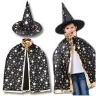 Wizard Magician Kids Halloween Costume (сloak + hat)