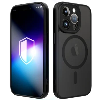 3mk Misty MagCase for iPhone 14 Pro, MagSafe Compatible, Black
