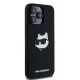 Чехол Karl Lagerfeld для iPhone 15 Pro Silicone Choupette Head MagSafe, черный