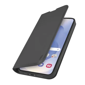 Sbs Samsung Galaxy S25 Edge atverams vāciņš maciņš grāmatiņa Wallet Case, melns