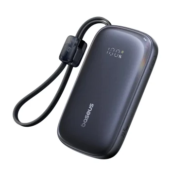 Baseus EnerFill FC21 QPow3 Ultra 10000мАч 22.5Вт внешний аккумулятор с цифровым...