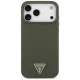 Guess Silicone Triangle Logo MagSafe Case for iPhone 17 Pro Max Khaki