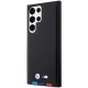 Samsung Galaxy S23 Ultra (SM-S918) BMW Leather Stamp Tricolor Case Cover (BMHCS23L22PTDK), Black | Чехол Кейс...