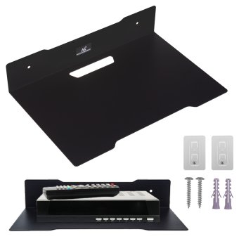 Maclean MC-122 Wall Shelf for Set-Top Box, Steel, 5kg, Black
