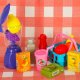 Kids Picnic Basket Fast Food Toy Set