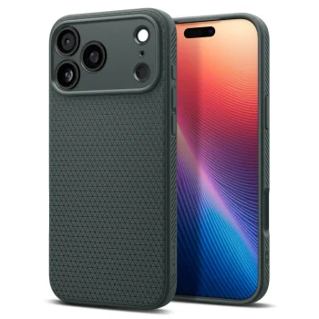 Чехол Spigen Liquid Air для iPhone 17 Pro, зеленый