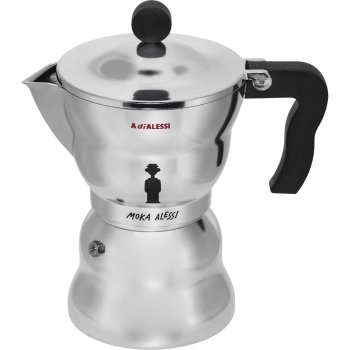 Alessi Moka Espresso Coffee Maker, 6 Cups, AAM33/6