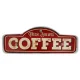 Металлическая ретро-вывеска Forever Light LED Fresh Brewed Coffee