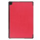 Lenovo Tab M10 (3rd Gen) (TB-328FU) Trifold Stand PU Leather Hard Protective Cover Case, Red | Planšetes Vāciņš...