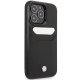 BMW Leather Card Slot iPhone 14 Pro Max Case Black