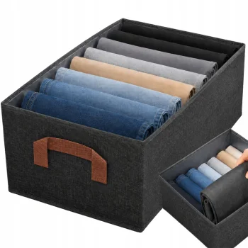 Clothes and Pants Organizer for Wardrobe, 46x27x20 cm, Dark Grey
