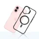 3mk iPhone 16 vāciņš Satin Armor MagCase ar MagSafe, caurspīdīgs ar melnu rāmi