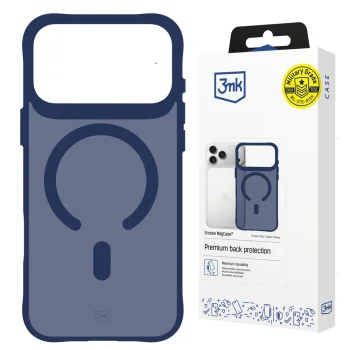 Magnētiskais vāciņš 3mk iPhone 17 Pro Zils Caurspīdīgs | Phone Case Cover