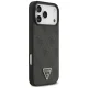 Чехол Guess Leather 4G Triangle Strass MagSafe для iPhone 17/18 Pro Max, черный