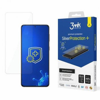 Samsung Galaxy S22+ Plus 5G (SM-S906) 3MK Silver Protect+ Antibacterial Screen Protector | Antibakteriāla Telefona...